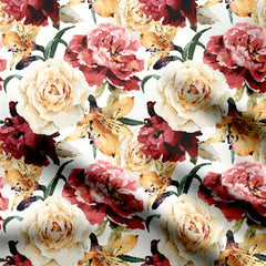 Pixel Roses Table Runner