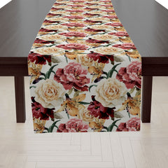 Pixel Roses Table Runner