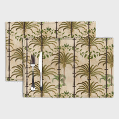 Palm Trees & Leaves Table Mats