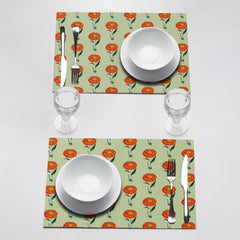Floral Pattern Table Mats