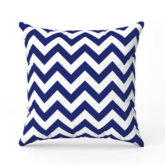 Blue Chevron Cushion