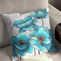 Foil Flower Bunch Cushion