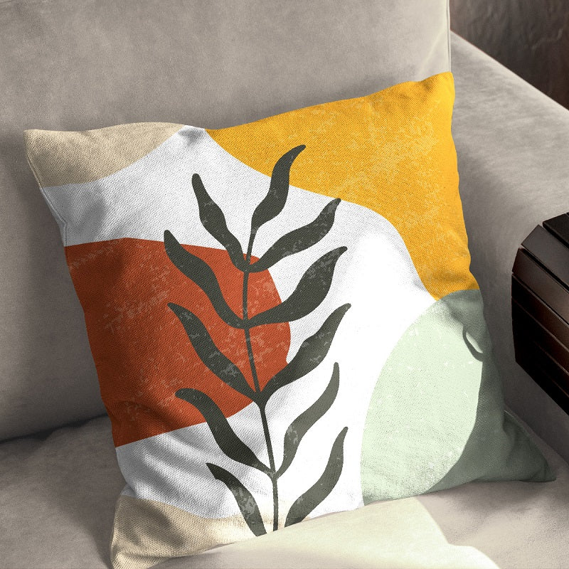 Abstract Leaf Vector1 Cushion