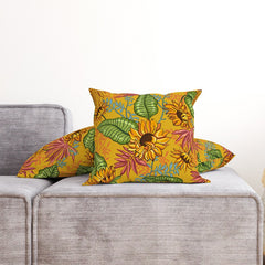 Yellow Floral Bliss Cushion
