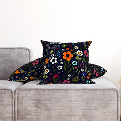 Quirky Colorful Florals Cushion