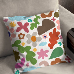 Quirky Abstract Shapes Mid Cushion