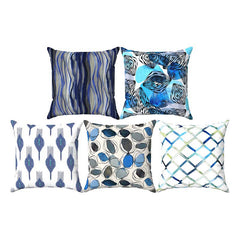Blue Play Set of 5 Cushions
