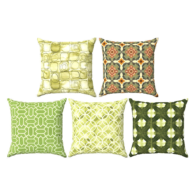 The Color Of Nature Set of 5 Cushions