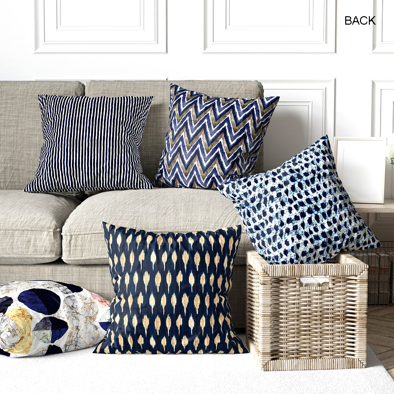 5 Cushions 10 Designs Navy Blue Theme