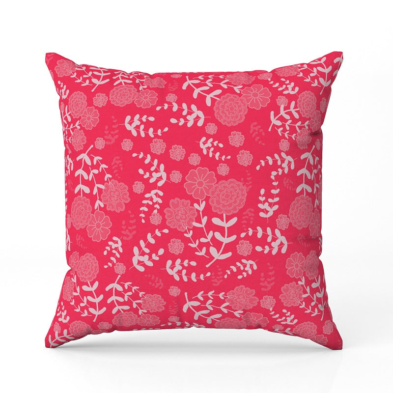 Ditsy florals poppy red